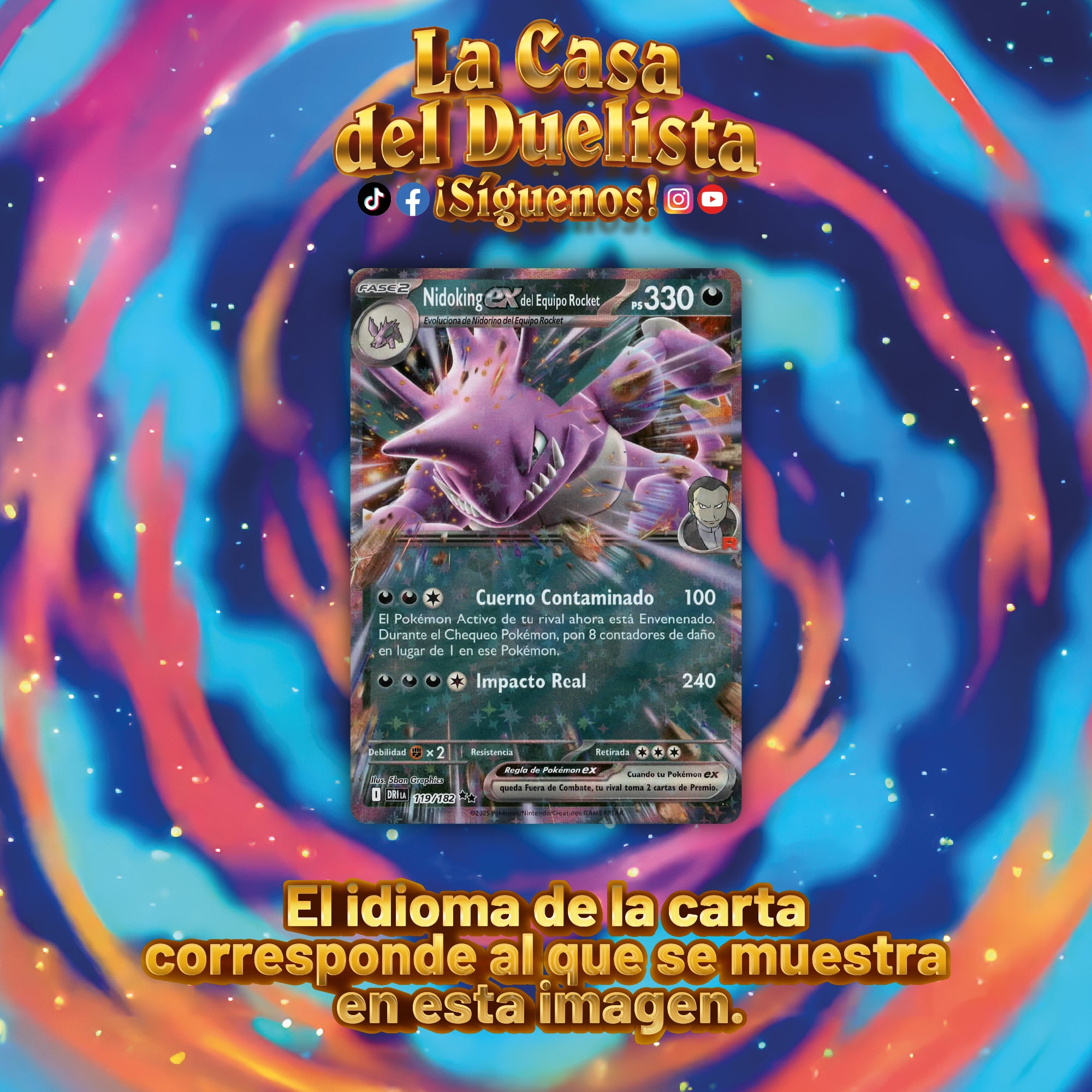 Nidoking ex del Equipo Rocket