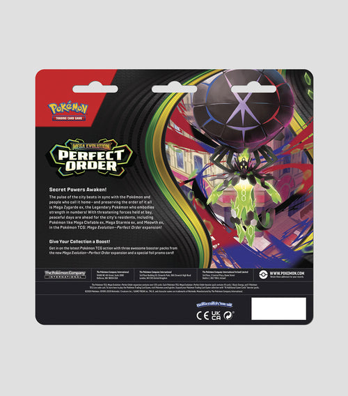 Pokémon TCG: Mega Evolution  Perfect Order 3-Booster Blister