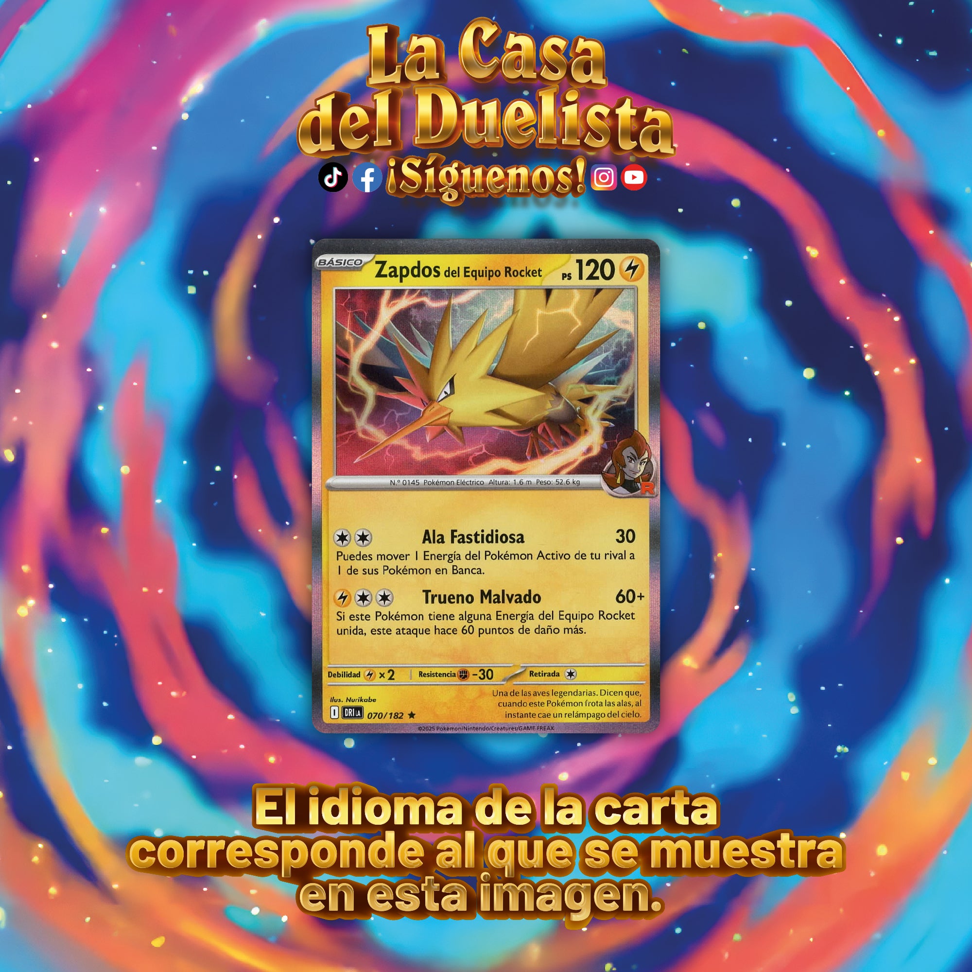 Zapdos del Equipo Rocket