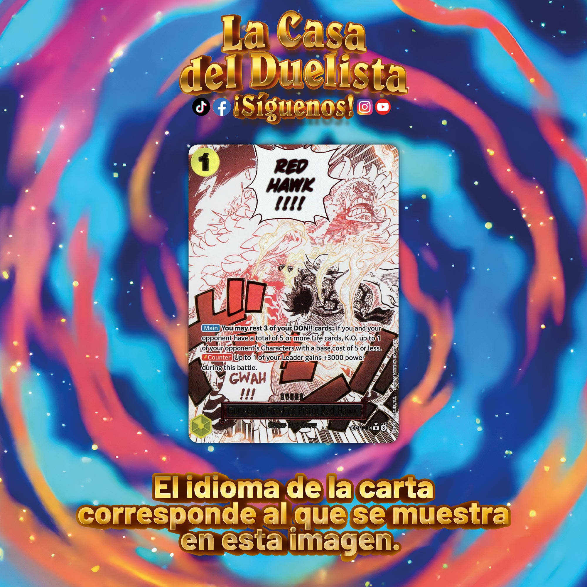 Gum-Gum Fire-Fist Pistol Red Hawk (Alternate Art)