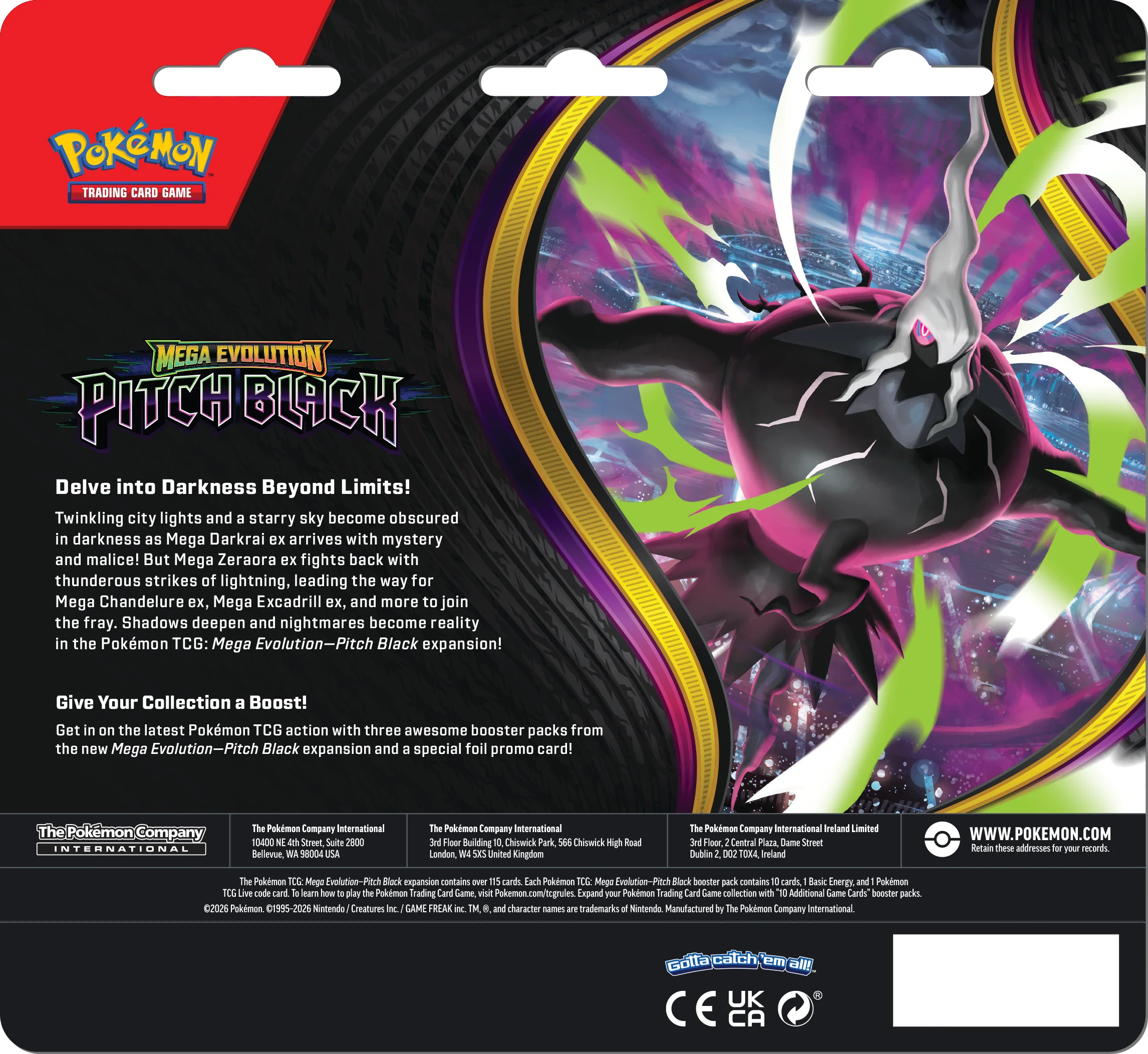 Pokémon: Pitch Black - 3-Pack Blister