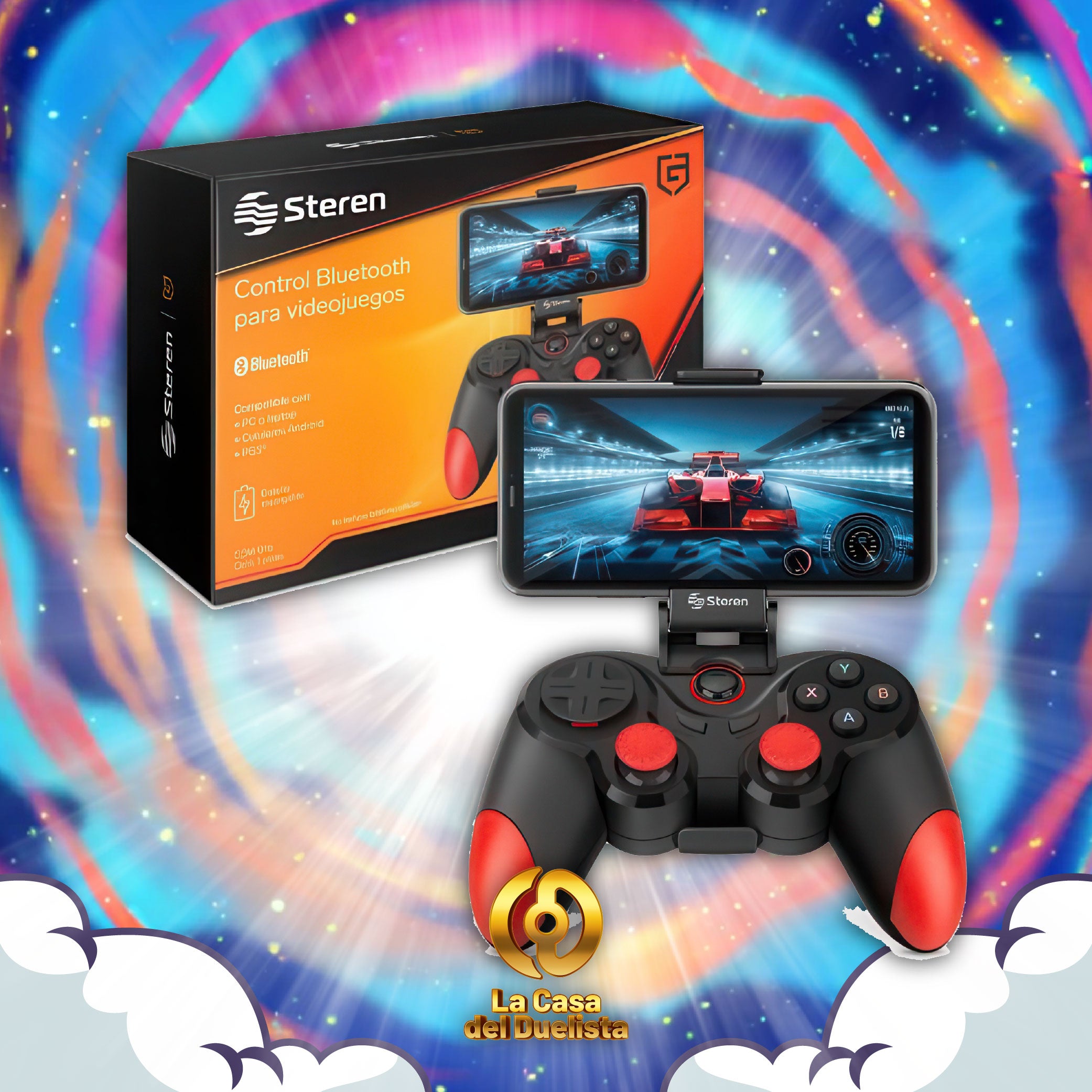 Control USB / Bluetooth para videojuegos compatible con PC, PS3 y Android