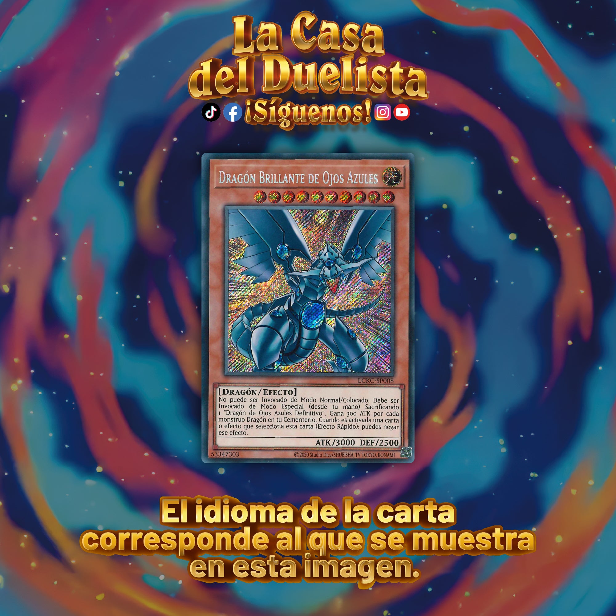 Dragón Brillante de Ojos Azules
